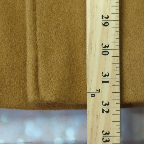 Herman Key Mid Length Brown Wool Blend Coat, Small/Medium, NWT - Picture 7 of 10